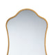 Ari Floor Mirror | 58’’ | Brass Metal Wavy Frame | Hand Forged Iron