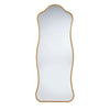 Ari Floor Mirror | 58" | Brass Metal Wavy Frame | Hand Forged Iron