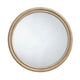 Riri Round Wall Mirror | 36’’ Brown Wood Frame | Non Beveled Frame BM334574