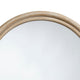Riri Round Wall Mirror | 36’’ Brown Wood Frame | Non Beveled Frame BM334574