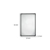 Perz Accent Wall Mirror | 24x36 Rectangular Beaded Frame | Forged Iron BM334575