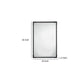 Perz Accent Wall Mirror | 24x36 Rectangular Beaded Frame | Forged Iron BM334575