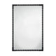 Perz Accent Wall Mirror | 24x36 Rectangular Beaded Frame | Forged Iron