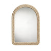 Grix Wall Mirror | 38’’ Brown Braided Arch Frame | Woven Cornhusk BM334577