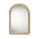 Grix Wall Mirror | 38’’ Brown Braided Arch Frame | Woven Cornhusk BM334577