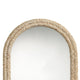 Grix Wall Mirror | 38’’ Brown Braided Arch Frame | Woven Cornhusk BM334577