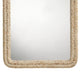 Grix Wall Mirror | 38’’ Brown Braided Arch Frame | Woven Cornhusk BM334577
