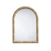 Tipz Wall Mirror | 34’’ Natural Brown Arch Frame | Woven Seagrass BM334578