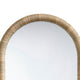 Tipz Wall Mirror | 34’’ Natural Brown Arch Frame | Woven Seagrass BM334578