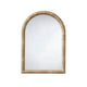 Tipz Wall Mirror | 34" Natural Brown Arch Frame | Woven Seagrass
