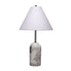 Hely Accent Table Lamp | Linen Cone Shade | Travertine Stone 28’’ BM334579
