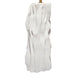 Sery Table Lamp | Linen Shade | Matte White Textured Ceramic 31’’ BM334581