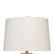 Disy Accent Table Lamp | Linen | Turned Sculptural Polyresin 30’’ BM334585