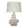 Liny Accent Table Lamp | Linen Shade | Modern Dynamic Ivory Base 29’’ BM334587