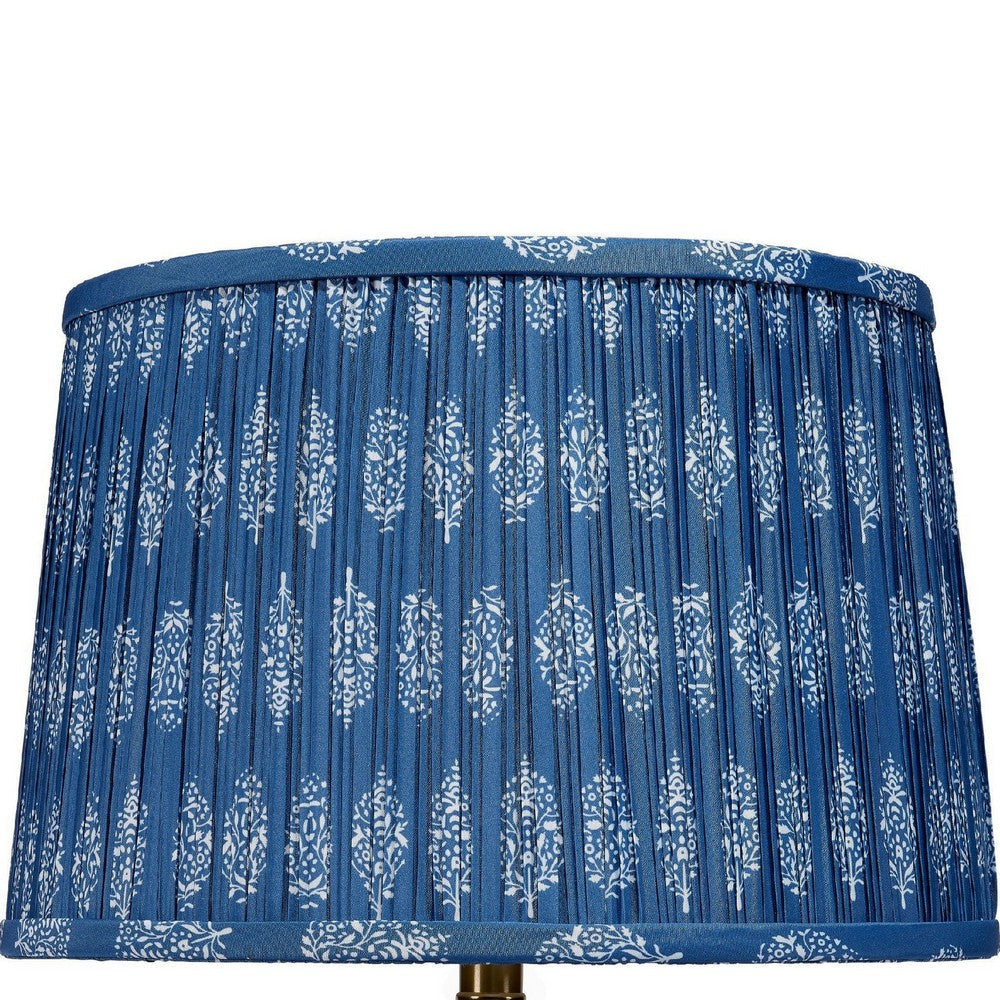 Resy Accent Table Lamp | Cotton | Classic Royal Blue and White 20’’ BM334589