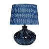 Resy Accent Table Lamp | Cotton | Classic Royal Blue and White 20"