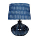 Resy Accent Table Lamp | Cotton | Classic Royal Blue and White 20"
