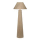 Teny Accent Floor Lamp | Tapered Shade | Brown Jute Wrapped Base 61"