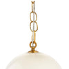 Tero Ceiling Pendant Light | Beige Blown Glass | Antique Brass | 12’’ BM334591