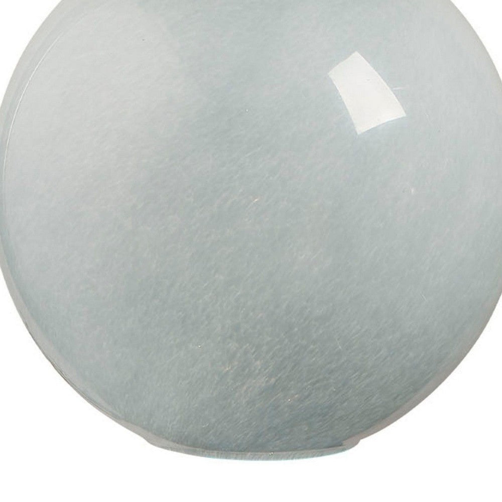 Tero Ceiling Pendant Light | Blue Blown Glass | Antique Brass | 12’’ BM334592