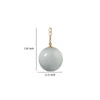 Tero Ceiling Pendant Light | Blue Blown Glass | Antique Brass | 12’’ BM334592