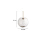 Leio Ceiling Pendant Light | Clear Blown Glass | Antique Brass | 20’’ BM334593