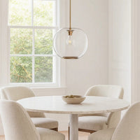 Clear, Antique Brass