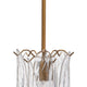 Kero Ceiling Lamp | Murano Style Clear Blown Glass Pendant | 12’’