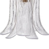Kero Ceiling Lamp | Murano Style Clear Blown Glass Pendant | 12’’