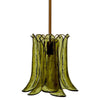 Kero Ceiling Lamp | Murano Style Green Blown Glass Pendant | 12’’ BM334595