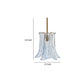 Kero Ceiling Lamp | Murano Style Sky Blue Blown Glass Pendant | 12"