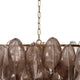 Jero Chandelier | Murano Petal Design | Gray Quartz Glass | 30’’ BM334597