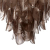 Jero Chandelier | Murano Petal Design | Gray Quartz Glass | 30’’ BM334597