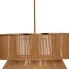 Dero Chandelier | 3 Tier Natural Brown Cotton Rope Woven | 25’’ Metal BM334600