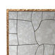 Heri Wall Decor Mirror | Mosaic Pattern | 35’’ Hammered Brass Metal BM334606