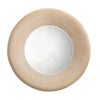 Defy Wall Mirror | 39’’ Round Frame | Boho Style Ivory Natural Bamboo