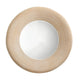 Defy Wall Mirror | 39’’ Round Frame | Boho Style Ivory Natural Bamboo