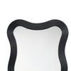 Lery Wall Mirror | 38’’ Wavy Frame | Boho Style Black Natural Bamboo
