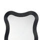 Lery Wall Mirror | 38’’ Wavy Frame | Boho Style Black Natural Bamboo