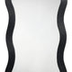 Lery Wall Mirror | 38’’ Wavy Frame | Boho Style Black Natural Bamboo
