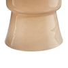Hery Garden Side Table Stool | Hourglass Glossy Brown Soda Lime Glass BM334612