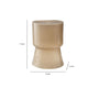 Hery Garden Side Table Stool | Hourglass Glossy Brown Soda Lime Glass BM334612