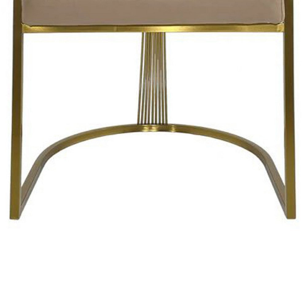 Yuki Dining Chair Curved Gray Velvet Backrest Silver Cantilever Base BM334640