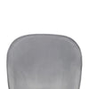 Dining Chair Set of 2 | Classic Gray Fabric | Sleek Black Metal Legs BM334662