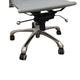 Rolling Office Chair | Gray Faux Leather | Swivel Reclining Design BM334665