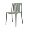 Womu Outdoor Side Chair Set of 4 | Moss Green Finish Slatted Backrest