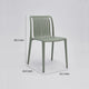 Womu Outdoor Side Chair Set of 4 | Moss Green Finish Slatted Backrest