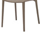 Womu Outdoor Side Chair Set of 4 | Brown Finish Open Slatted Backrest