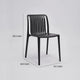 Womu Outdoor Side Chair Set of 4 | Black Finish Open Slatted Backrest