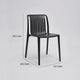 Womu Outdoor Side Chair Set of 4 | Black Finish Open Slatted Backrest